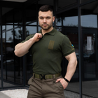 Чоловіча тактична футболка поло хакі армійська L (68818895) - зображення 5