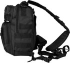 Туристичний рюкзак однолямочний 10л Mil-tec "ASSAULT" Black 14059102 - зображення 3