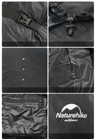 Чехол на рюкзак Naturehike кавер черный 55-75 л - изображение 3
