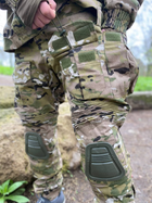 Військова форма мультикам демісезонна тактична multicam з наколінниками військова форма з курткою мультикам 52 - зображення 3