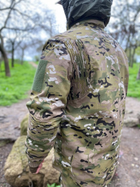 Військова форма мультикам демісезонна тактична multicam з наколінниками військова форма з курткою мультикам 54 - зображення 13