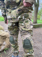 Військова форма мультикам демісезонна тактична multicam з наколінниками військова форма з курткою мультикам 48 - зображення 15