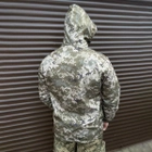 Чоловіча водонепроникна Куртка із липучками під шеврони / Вітровка з капюшоном піксель розмір 3XL - зображення 5