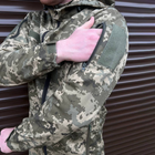 Мужская летняя Куртка с липучками под шевроны / Легкая Ветровка с капюшоном пиксель размер 3XL - изображение 4