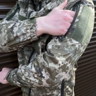 Мужская водонепроницаемая Куртка с липучками под шевроны / Ветровка с капюшоном пиксель размер XL - изображение 3
