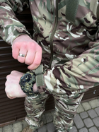 Плотная мужская Куртка с капюшоном Combat SoftShell на флисе мультикам размер 52 - изображение 6