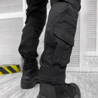 Чоловічий міцний Костюм SWAT Убакс + Штани з Наколінниками / Польова Форма ріп-стоп чорна розмір XL - зображення 6