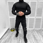 Чоловічий міцний Костюм SWAT Убакс + Штани з Наколінниками / Польова Форма ріп-стоп чорна розмір XL - зображення 7