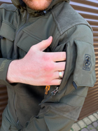 Чоловіча Флісова Куртка з Захисними накладками та вентиляційними пазухами олива розмір XL - зображення 3