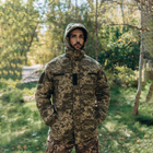Мужская зимняя Куртка с капюшоном и флисовой подкладкой / Бушлат на синтепоне пиксель размер 50 - изображение 1