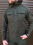 Чоловіча Флісова Куртка з Захисними накладками та вентиляційними пазухами олива розмір L - зображення 5
