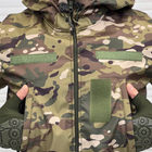 Демісезонна чоловіча Куртка SoftShell з капюшоном та додатковими кишенями мультикам розмір M - зображення 3