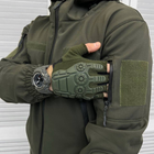 Демисезонный мужской Костюм Куртка с капюшоном + Брюки/Полевая Форма SoftShell олива размер L - изображение 3