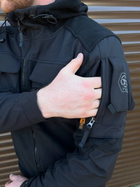 Чоловіча Флісова Куртка з Захисними накладками та вентиляційними пазухами чорна розмір L - зображення 4