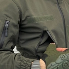 Демисезонный мужской Костюм Куртка с капюшоном + Брюки/Полевая Форма SoftShell олива размер XL - изображение 4