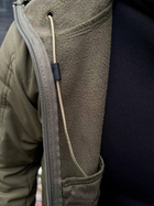 Чоловіча Куртка з капюшоном SoftShell на флісі хакі розмір XL - зображення 5