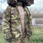 Чоловічий зимовий Бушлат Ripstop з хутряним коміром та капюшоном / Щільна утеплена Куртка мультикам розмір XL - изображение 3