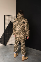 Мужская зимняя Куртка пиксельная с капюшоном / Бушлат размер 50 - изображение 7