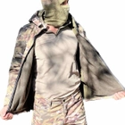 Чоловічий демісезонний Костюм Куртка + Штани / Польова форма Softshell на флісі мультикам розмір L - зображення 4