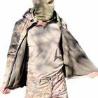 Чоловічий демісезонний Костюм Куртка + Штани / Польова форма Softshell на флісі мультикам розмір M - зображення 4