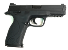Пистолет металлический на пульках черный стреляет пульками 6 мм - изображение 2