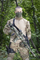 Тактичний 3-точковий збройовий ремінь FRAG з антабкою BLACK QD - изображение 6