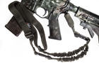 Збройовий 1-точковий тактичний ремінь FRAG з антабкою та карабіном OLIVA MAX - зображення 7