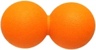 Массажный мячик двойной EasyFit EF-2175-OR TPR 6.2х12.5 см мяч для массажа и МФР массажер для спины, ног, рук, шеи и стоп Оранжевый (56001984)