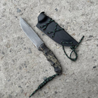 Нож туристический Странник Милитари Gorillas BBQ ручная работа (рептилия) сталь 65г - изображение 3