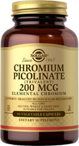 Дієтична добавка Solgar Chromium Picolinate 200 мг 90 капсул (33984008663) - зображення 1