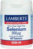 Suplement diety Lamberts Selenium 200mcg Minerals 60 tabletek (5055148402891) - obraz 1