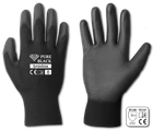 Рукавички захисні PURE BLACK поліуретан, розмір 8, RWPBC8