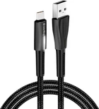 Кабель ColorWay USB - Type-C Zinc Alloy + Led 2.4А 1 м Black (CW-CBUC035-BK)