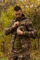Утеплена чоловіча куртка з капюшоном SoftShell на флісі мультикам розмір 2XL - зображення 3