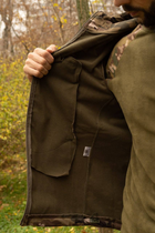 Утеплена чоловіча куртка з капюшоном SoftShell на флісі мультикам розмір 3XL - зображення 7