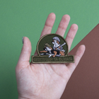 Шеврон нашивка на липучці Бездумниця і відвага 6х5,5 см - зображення 2