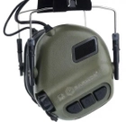 Військові навушники тактичні активні Earmor M31 та кріпленням для шолома жабки - зображення 3