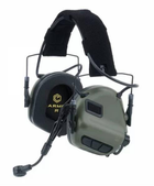 Навушники тактичні активні з мікрофоном Earmor M32 і кріпленням для шолома жабки - изображение 3