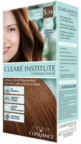 Крем-фарба з окислювачем Cleare Institute Coloracion 5.34 Castano Claro Luminoso Cabellos Delicados 170 мл (8429449031161)