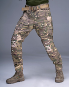 Тактичні штурмові штани UATAC Gen 5.2 3XL Мультикам Ліс з наколінниками - зображення 1