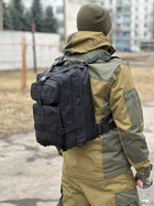 Тактичний рюкзак штурмовий Tactic на 25 л військовий рюкзак Чорний (ta25-black) - зображення 3