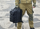 Тактичний рюкзак штурмовий Tactic на 25 л військовий рюкзак Чорний (ta25-black) - зображення 6