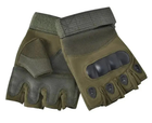 Перчатки тактические беспалые Eagle Tactical ET-01 L Olive Green (3_00345) - изображение 3