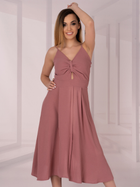 Sukienka letnia damska midi Merribel Molinen S Różowa (5907621620721) - obraz 1