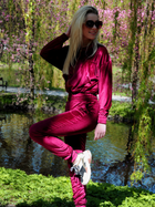 Спортивний костюм жіночий Merribel Goldenia M Червоний (5907621631710) - зображення 3