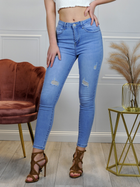 Spodnie jeansowe Merribel Olha L Jasnogranatowe (5907621631307) - obraz 1