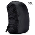 Чехол дождевик для рюкзака 35 л водонепроницаемый черный - изображение 1