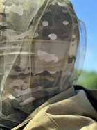 Антимоскітна сітка від комарів на голову Tactic накомарник для головних уборів Хакі (net-olive) - зображення 7