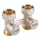 Узел нижнего подключения радиатора DANFOSS RLV-KS прямой 1/2"x3/4" с американкой 003L0220