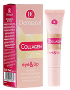 Крем для обличчя Dermacol Collagen+ Eye & Lip Intensive Rejuvenating Cream 15 мл (8595003110372) - зображення 1
